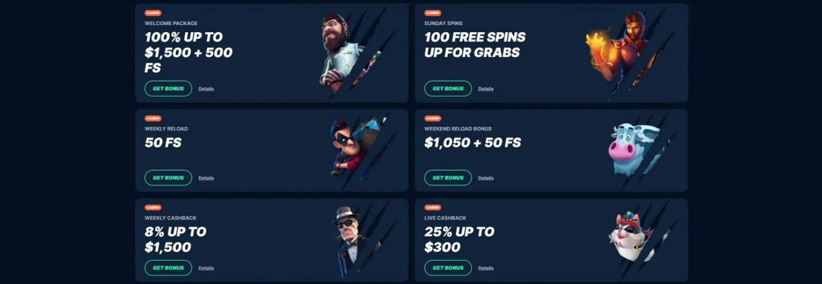 PlayZilla Casino Bonuses.