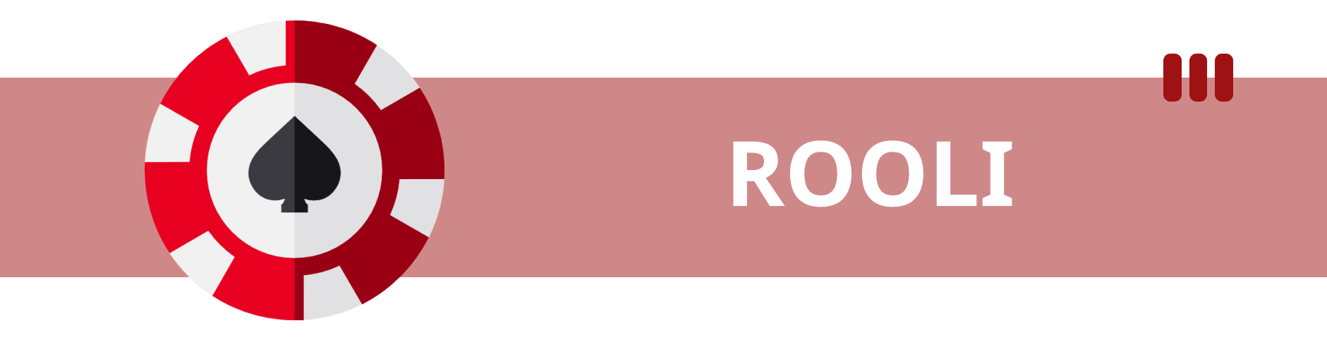 Rooli Casino main banner.
