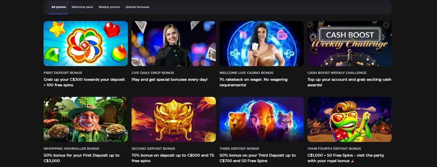 SkyCrown Casino Bonuses.