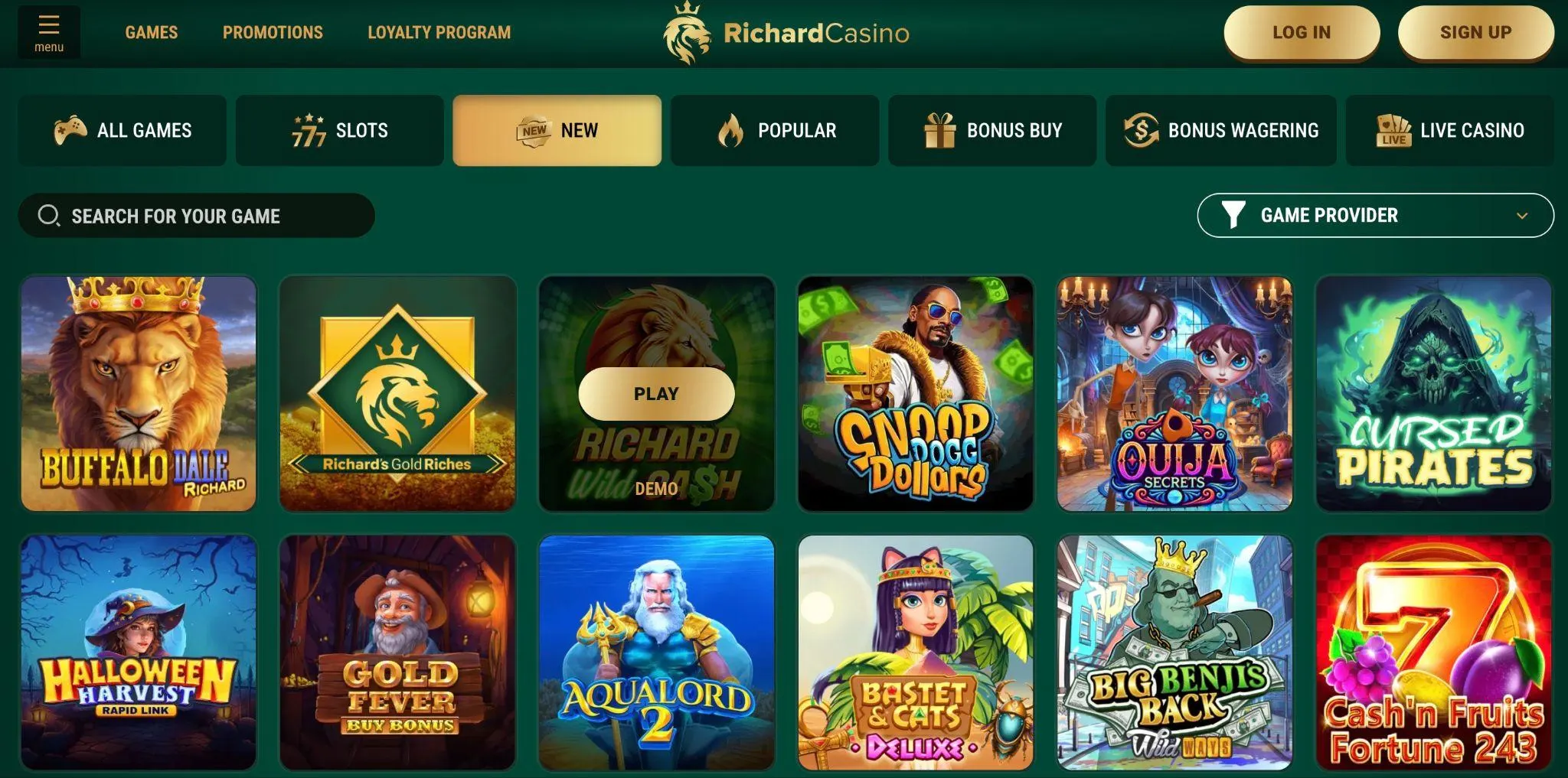 Richard Casino Games.